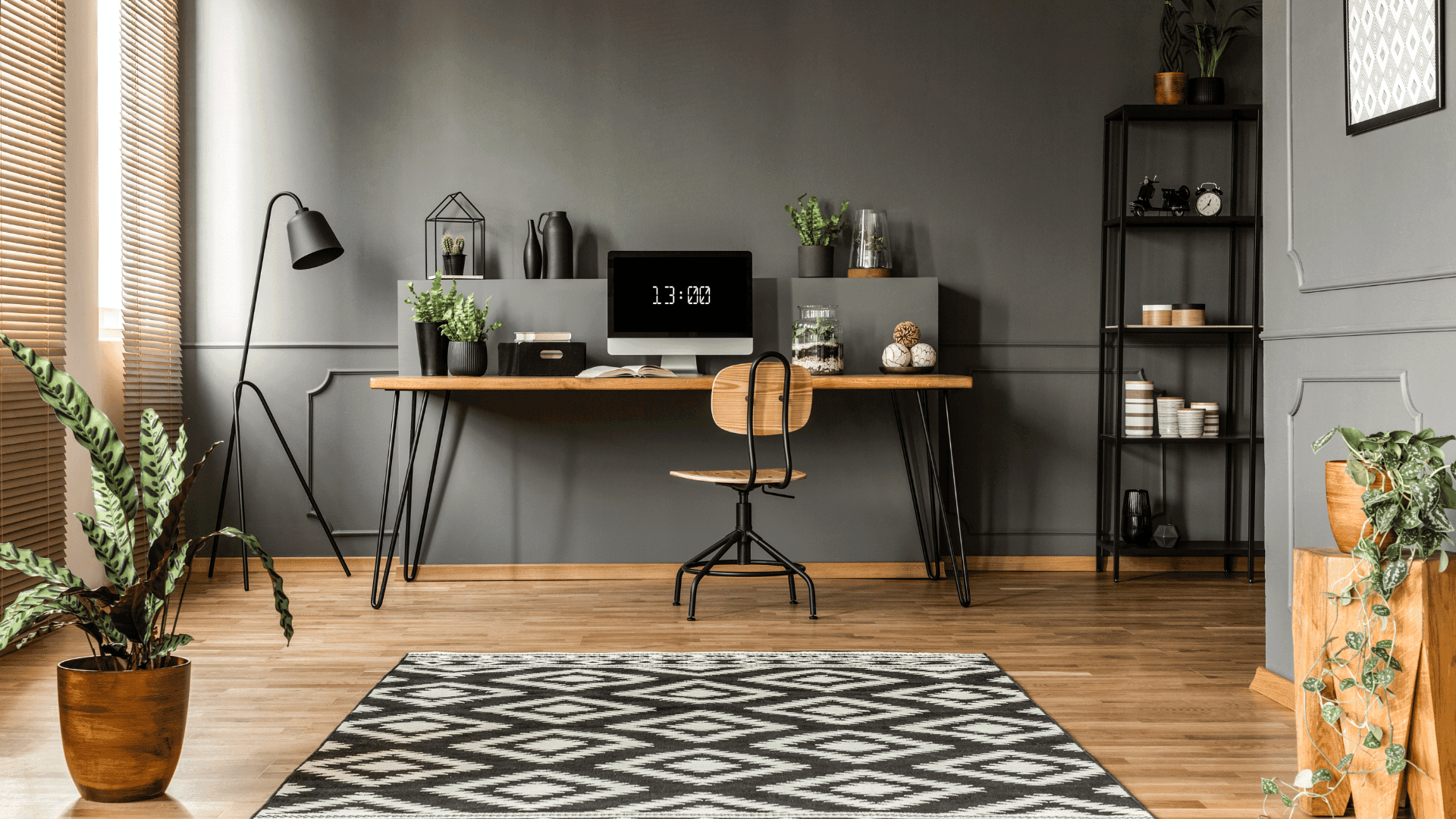 Beatiful home office setup