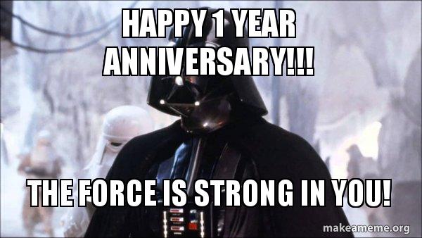 Darth Vader work anniversary meme
