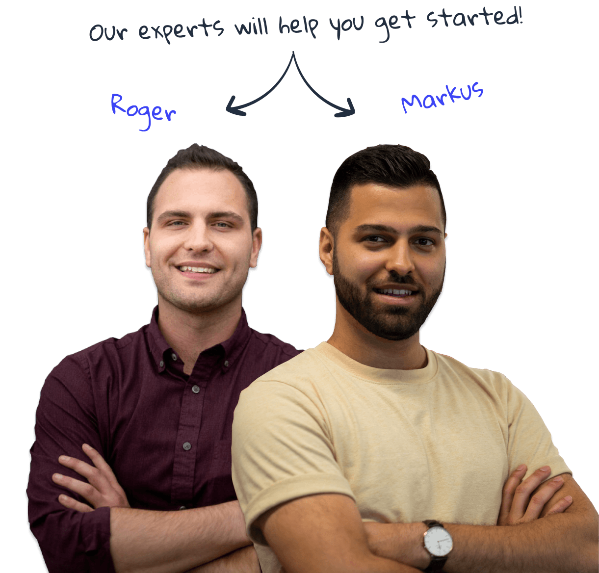Happy event attendees