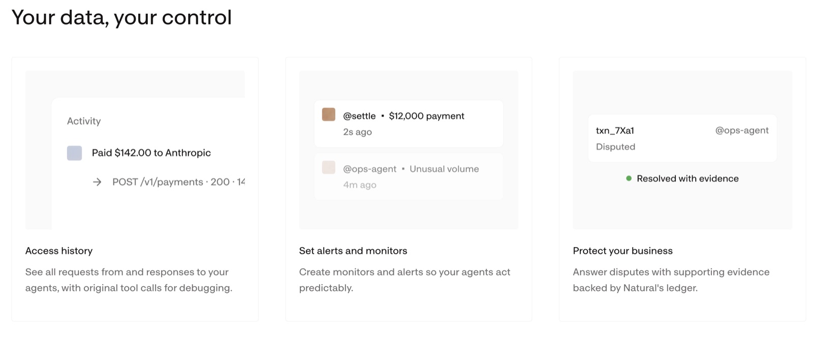 Natural's definition of agentic payments