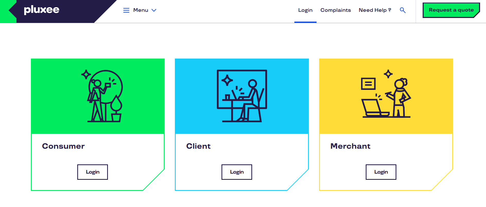 Pluxee homepage