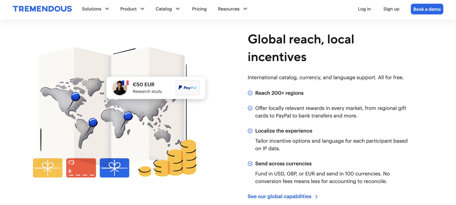 A typical payout platform survey flow for comparison